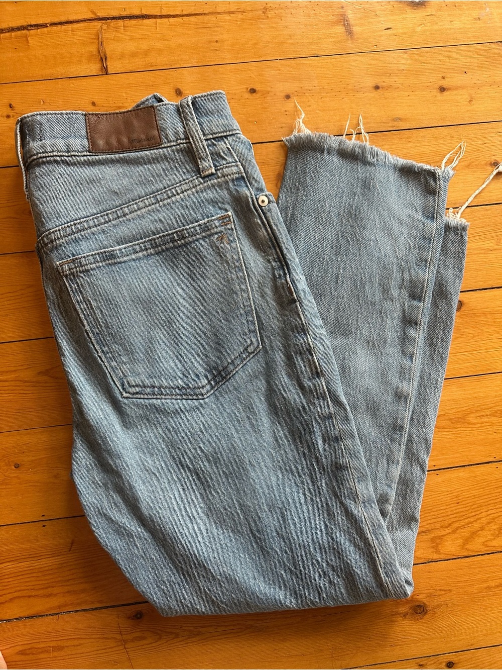 Madewell Blue Denim Vintage Crop Jeans